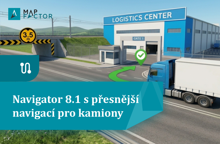 Obrázek: Chytřejší navigace pro kamiony: Jak Navigator 8.1 zlepšuje plánování tras pro velká vozidla