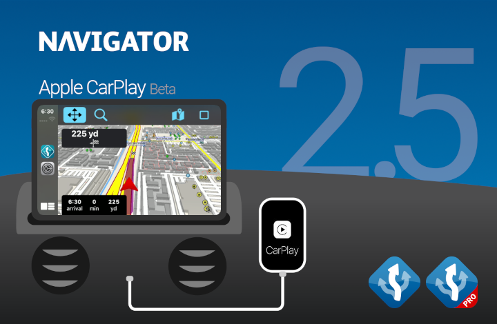 MapFactor Navigator CarPlay Beta