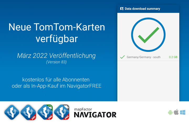 Neue TomTom Karten für Navigator verfügbar