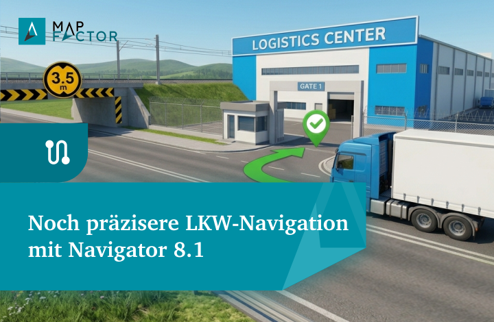 Bild: Intelligentere Lkw-Navigation: Wie Navigator 8.1 die Routenplanung für große Fahrzeuge verbessert