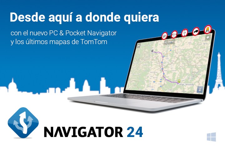 PC y Pocket Navigator 24 y los nuevos mapas de TomTom