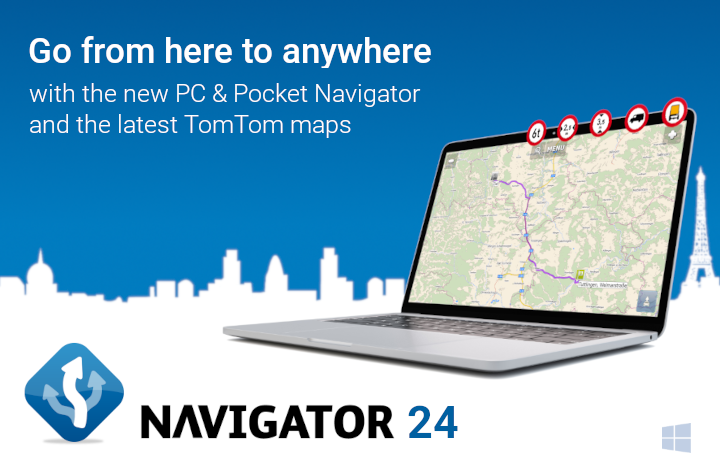 MapFactor PC and Pocket Navigator 24 for Windows and WinCE available