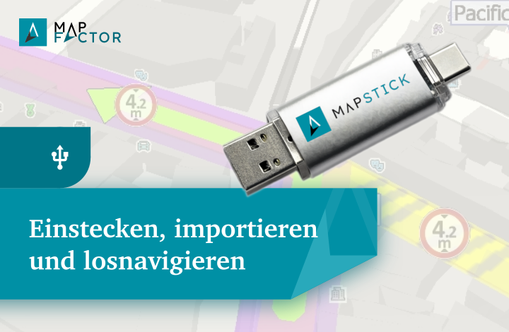 Bild: MapStick USB-Stick – TomTom Karten von Europa ganz ohne Download 