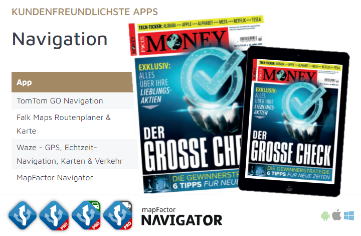 Focus-Money kundenfreundliche Apps 2022