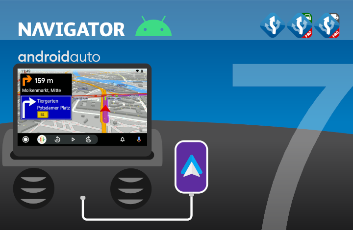 navigator 7 for Android Auto