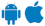 Android und iOS Ikone