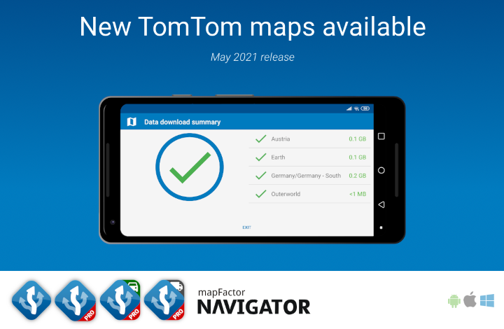 New TomTom maps