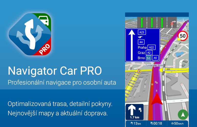Navigator Car Pro - nová aplikace